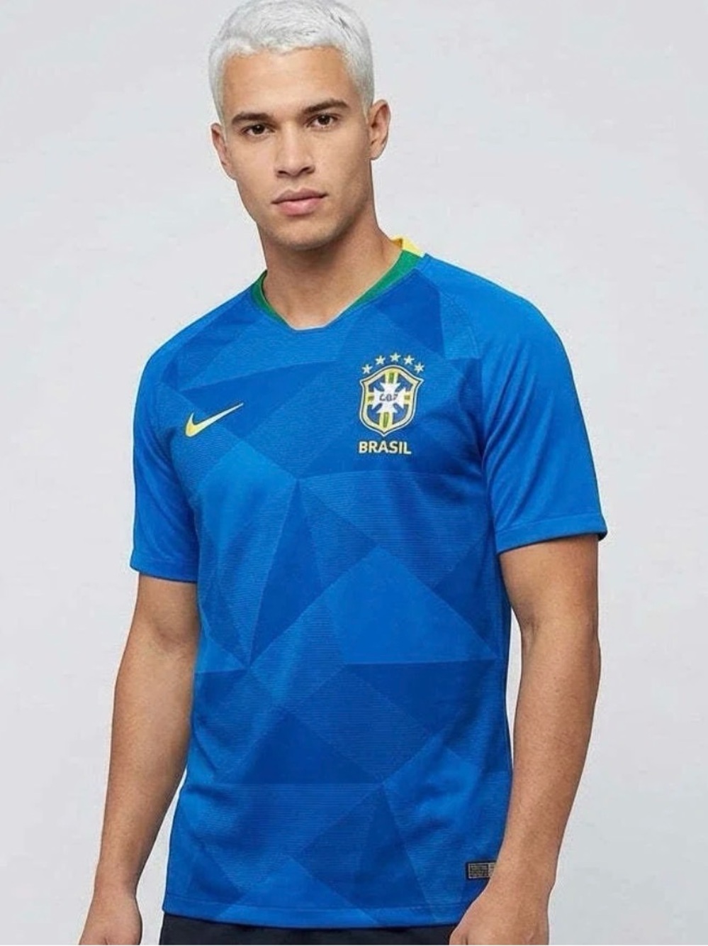 BRAZIL AWAY 2018/19 JERSEY SOCCER - RETRO VERSION